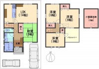 阪急「西山天王山」駅徒歩１５分！大型分譲地！
前道広々6ｍ！土地広々30.27坪！！
第二大山崎小学校まで約480ｍ（徒歩6分）でお子様にも安心！