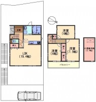 阪急「西山天王山」駅徒歩１５分！大型分譲地！
前道広々6ｍ！土地広々51.21坪！！
第二大山崎小学校まで約480ｍ（徒歩6分）でお子様にも安心！