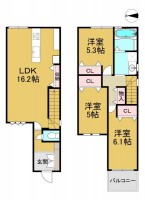 阪急『西向日駅』まで徒歩７分と通勤や通学にも便利！
全居室収納スペース付で収納力が高く大変便利！
東側が駐車場で採光・通風良好♪買い物施設も充実！