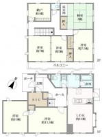 三井ホーム施工のお家！閑静な住宅地の６ＳＬＤＫ！
１階洋室２部屋は１０帖以上！土地面積広々７６．６２坪！
周辺交通量も少なくお子様も安心です♪