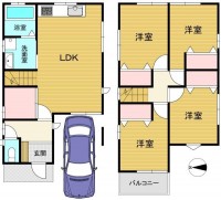 閑静な住宅地！ファミリー世帯におすすめの４ＬＤＫ！
各居室にクローゼットなど収納スペース充実！
徒歩圏内にスーパーなど商業施設充実で生活に便利！