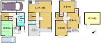 東南角地につき陽当たり・通風良好！オール電化住宅！
全居室６帖以上の３ＬＤＫ＋約６帖のロフト付き！
駐車２台可能！徒歩圏内に商業施設充実で生活便利♪