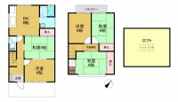 ＪＲ『桂川駅』まで徒歩１３分と通勤や通学にも便利！
周辺施設も徒歩圏内に充実！
お部屋数充実！５ＤＫ＋ロフト付のお家♪