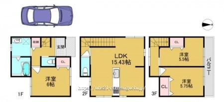 3LDK　３冊おまとめ ユニバーサルホームサービス洛西口 | 京都府京都市西京区