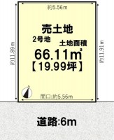 閑静な住宅地の整形地！限定２区画分譲！
自由設計につき、お好きな間取りで建築可能！
徒歩圏内に商業施設充実で生活に便利！