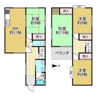 全居室６帖以上のゆとりのある４ＤＫのお家！
水廻りはご家族のことを考えられた導線です♪
周辺には生活に便利な施設が徒歩圏内に充実しています！