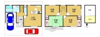 向日市、西京区、南区を専門　ユニバーサルホームサービス洛西口店 開放感のある角地！
全居室６帖以上＆収納付！室内大変キレイにお使いです♪
ロフト付きの４ＬＤＫお家！