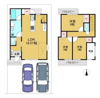 全2区画の分譲地!駐車2台可能な3LDK新築戸建!
南向きの為、陽当たり良好!土地約30坪!
小学校まで徒歩圏内!お子様の通学も安心です!