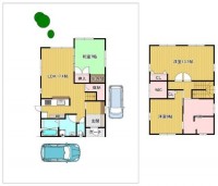 ２０２５年８月室内リフォーム済みの３ＬＤＫ！
北西角地につき、陽当たり・通風良好！
庭付き、駐車２台可能！（車種による制限有り）
