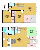 全３区画の分譲地☆
家事動線の良いの４ＬＤＫの間取り！
嬉しい設備が充実したご家族の事を考えられたお家！