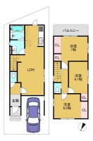 全２０区画の分譲地！
全居室６帖以上のゆとりのある３ＬＤＫの間取り！
買い物施設も徒歩圏内に充実で生活に便利な立地♪ーカーで建築可能！
