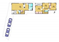 向日市、西京区、南区を専門　ユニバーサルホームサービス洛西口店 全２０区画の分譲地！
ＬＤＫ約１７帖！南面にバルコニーがある為、陽当たり良好！
買い物施設も徒歩圏内に充実で生活に便利な立地♪