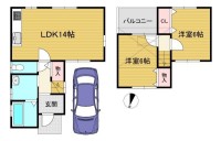 向日市、西京区、南区を専門　ユニバーサルホームサービス洛西口店 ２０２５年１２月にリフォーム完成済み！
静かな住宅地で、日当たりの良い南向きバルコニー！
全居室６帖以上で各部屋に収納＋天井裏収納庫付きの２ＬＤＫ！
