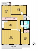 １階部分につき、専用庭付き！東南向きバルコニー！
専有面積約９５平米！
小・中学校まで徒歩１０分以内とお子様の通学も安心♪