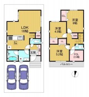 全2区画の分譲地!
ゆとりのある駐車スペースは2台駐車可能!
小学校まで徒歩圏内!お子様の通学も安心です!