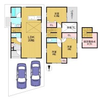 向日市、西京区、南区を専門　ユニバーサルホームサービス洛西口店 ＪＲ向日町駅まで徒歩１１分！限定２区画の分譲地！
前道広々７．６ｍ！
２０帖のＬＤＫ、全居室６帖以上で駐車も２台可能！