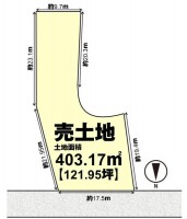 向日市、西京区、南区を専門　ユニバーサルホームサービス洛西口店 建築条件無し土地！お好きなハウスメーカー・工務店で建築可能！
土地広々約１２１坪！間口もゆったり１７．５ｍ！
閑静な住宅地につき交通量少なめ！落ち着いた住環境♪