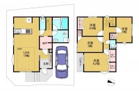 全４区画の分譲地！
徒歩圏内に生活施設が充実！リビングには床暖房付き！
全居室収納付き♪約１８．１帖のＬＤＫ！南面にバルコニーがある為、陽当たり・通風良好！