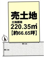 ☆建築条件なし売土地☆お好きな工務店・ハウスメーカーで建築可能！
土地広々６６.６５坪！閑静な住宅街！
北側水路につき開放感があり、南向きで陽当たり良好な立地です♪