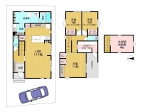 向日市、西京区、南区を専門　ユニバーサルホームサービス洛西口店 全１６区画の分譲地！阪急『桂駅』まで徒歩１２分！
家事ラク動線と収納スペースが豊富な１７．７帖のＬＤＫを備えた暮らしやすい住まい。
周辺施設が徒歩圏内で便利な立地♪