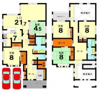 敷地約82坪×建物約63坪のゆとりある住まい
広々5LDKで家族みんながのびのび暮らせる♪
小学校まで徒歩圏内!お子様の通学も安心です!